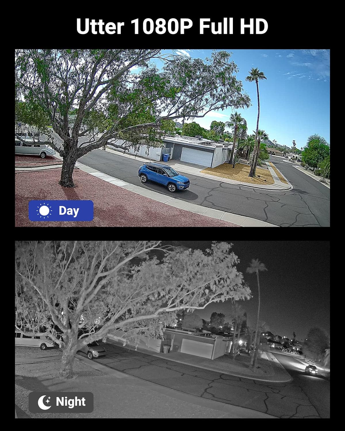 Sistema de cámaras de seguridad ANNKE 8CH H.265+ 3K Lite con detección de personas y vehículos por IA, 4 cámaras CCTV IP66 con cable de 2 MP y 1920 TVL para uso en interiores y exteriores, acceso remoto, disco duro de 1 TB incluido