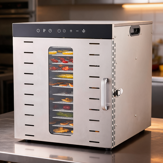 Deshidratador de alimentos 1000 W en un food trailer